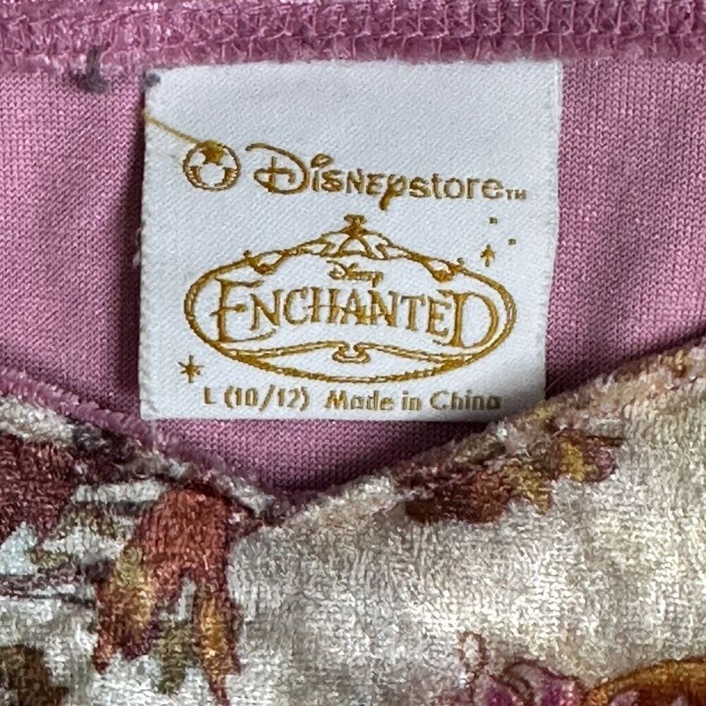 Disney Enchanted Rapunzel Princess Dress Costume Girls L 10/12 Crush Velvet Rare - Picture 7 of 12